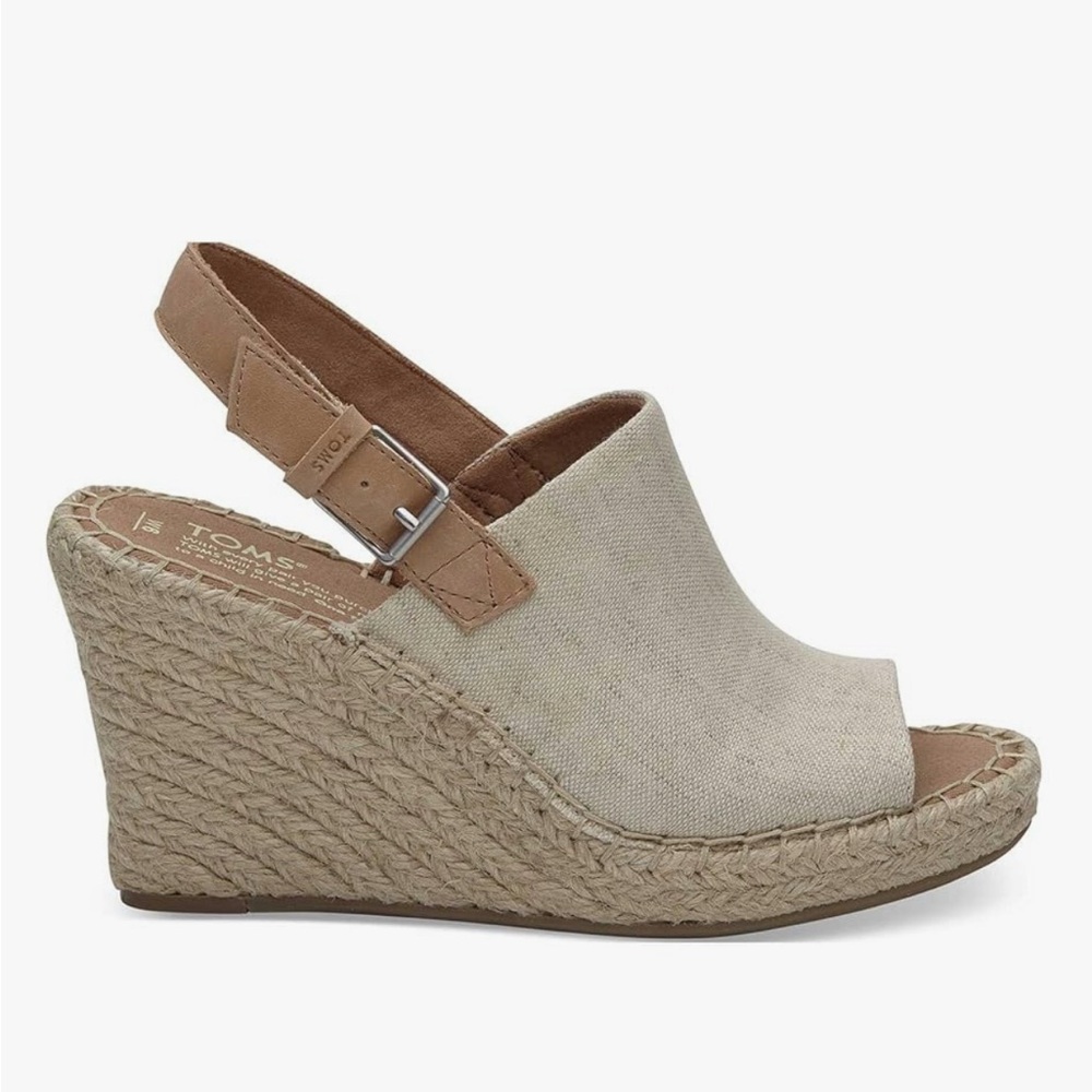 TOMS Women's Tan Wedge Sandals